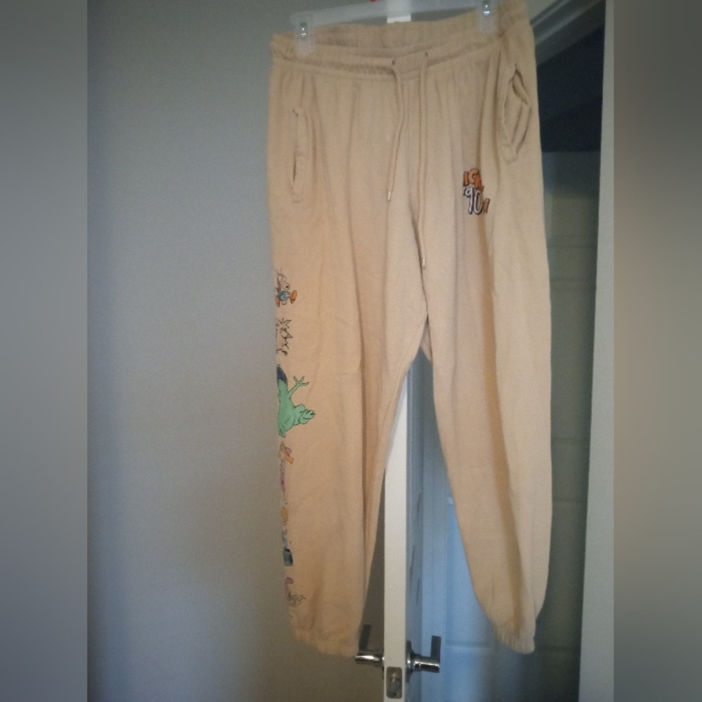 90s Nickelodeon Light yellow sweats